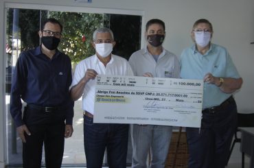 Abrigo Frei Anselmo recebe doação de 100 mil reais da Coagril